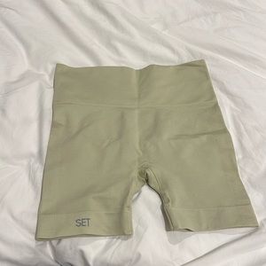 Set Active SculptFlex (Oatmilk / cream): Bike Shorts (S)